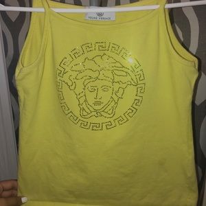Young Versace Tank Crop Top